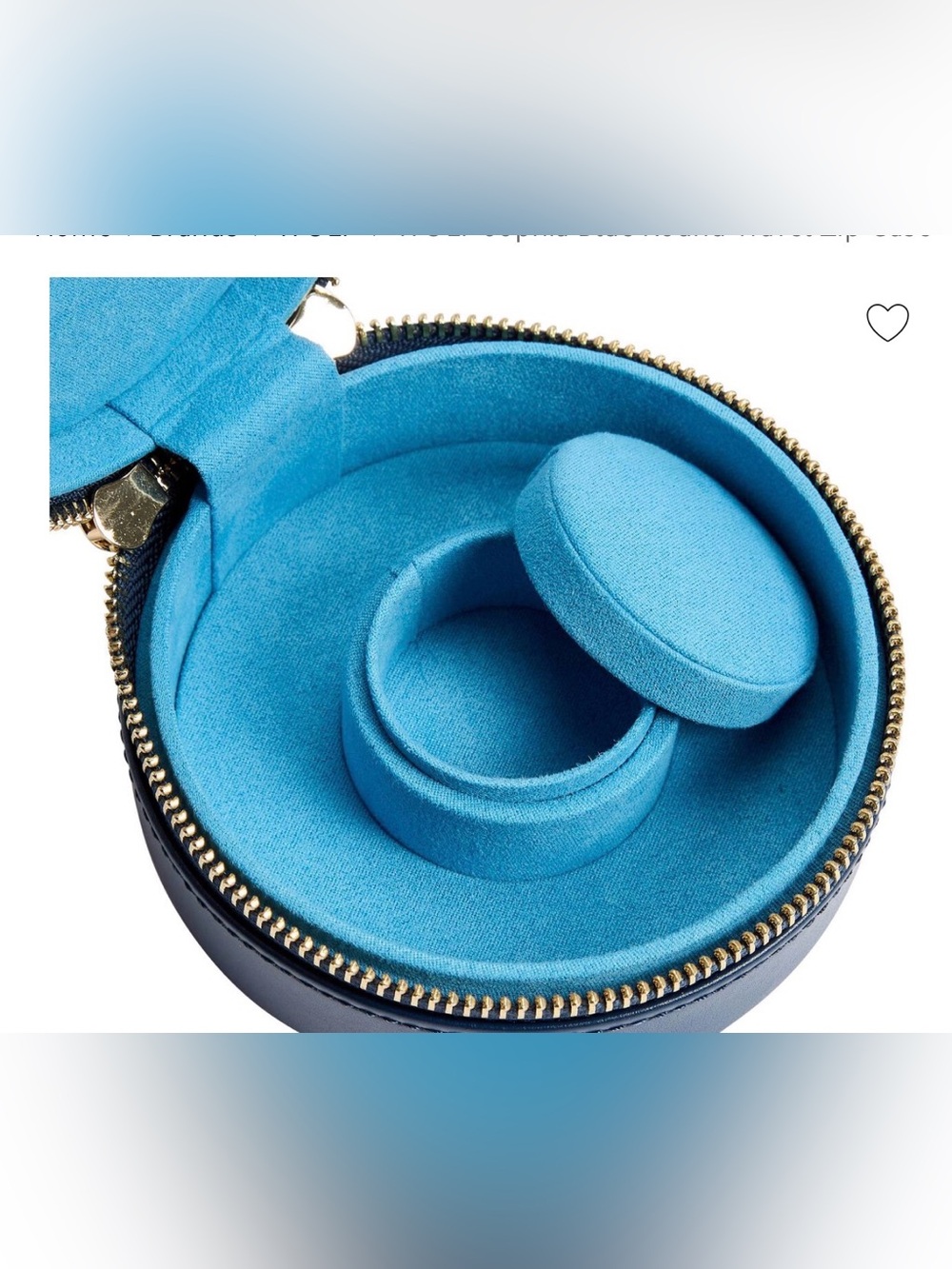 WOLF
Sophia Blue Round Travel Zip Case - Picture 2 of 10